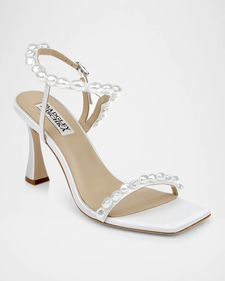 Demi Pearly Ankle-Strap Satin Sandals - Image 5