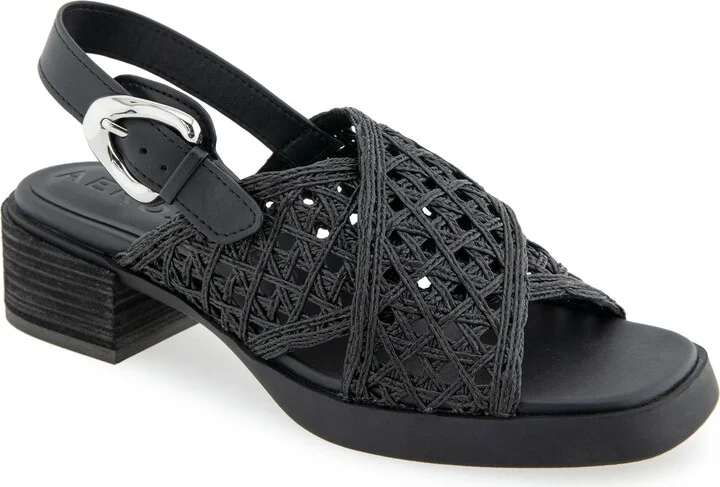 BLACK CROCHET RAFFIA