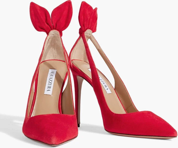 Deneuve Bow 105 suede pumps - Image 2
