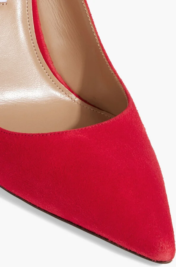 Deneuve Bow 105 suede pumps - Image 4