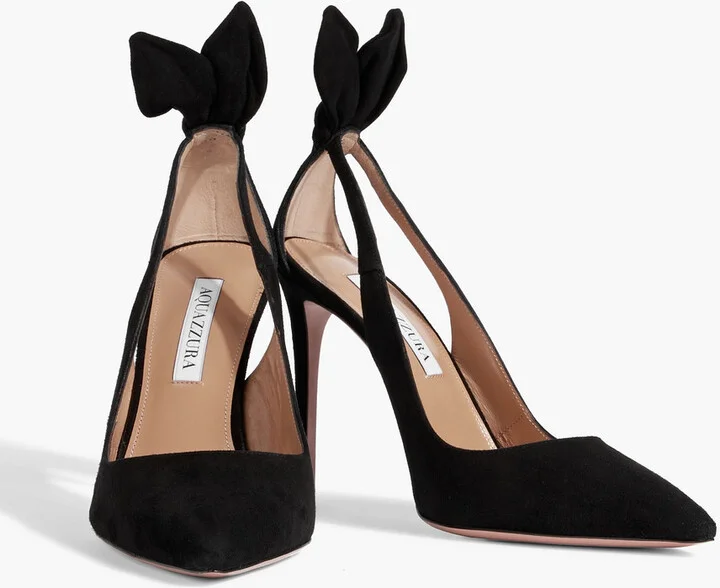 Deneuve Bow 105 suede pumps - Image 5