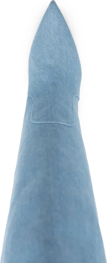 Denim 85mm Thigh-High Boots - Image 4