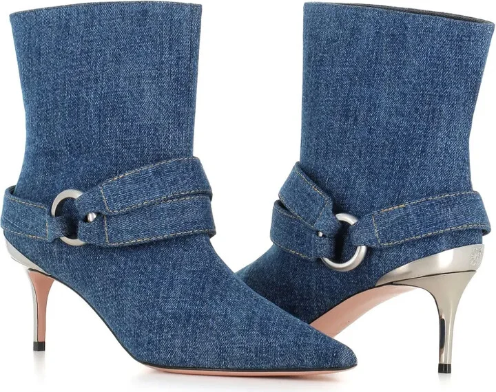 Denim Ankle Boots - Image 3