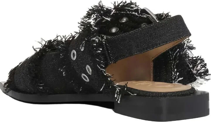 Denim Ballet Flats - Image 3
