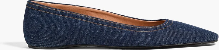 Denim ballet flats