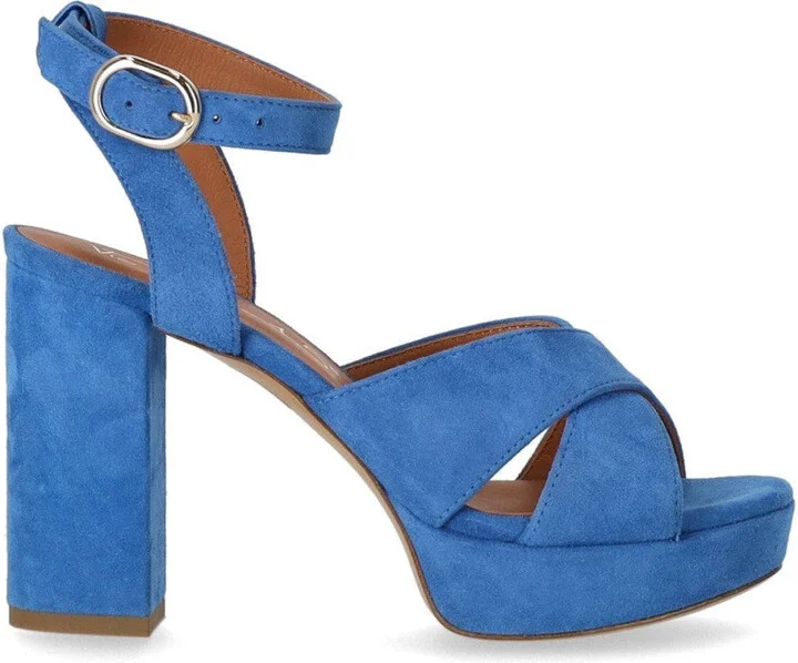 Denim Blue Heeled Sandal