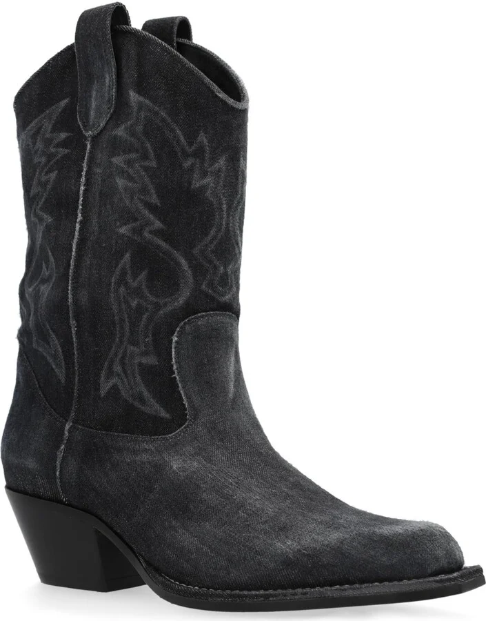 Denim Cowboy Boots - Image 2