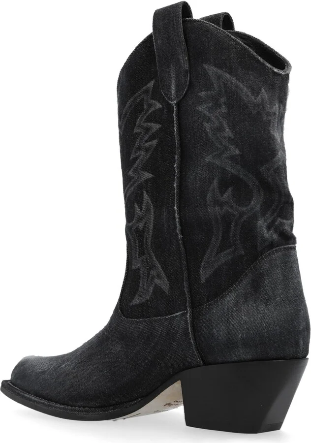 Denim Cowboy Boots - Image 3