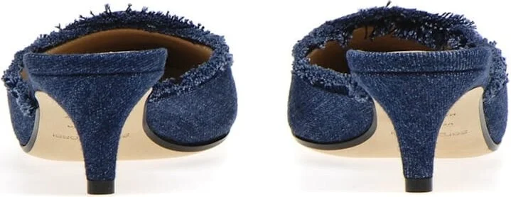 Denim Effect Mules - Image 3