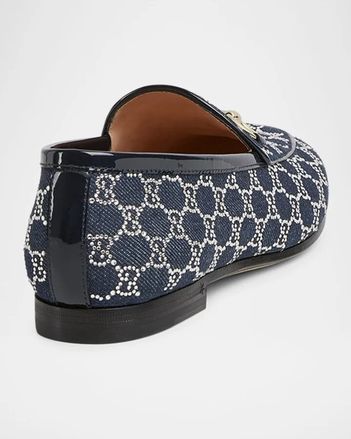 Denim GG Crystal New Jordaan Loafers - Image 2