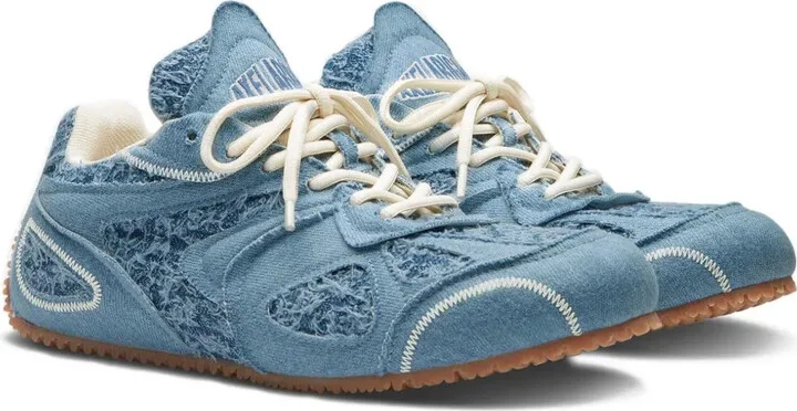 Denim Lace-Up Sneakers - Image 2