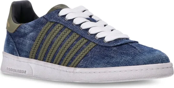 Denim Lace-Up Sneakers - Image 2