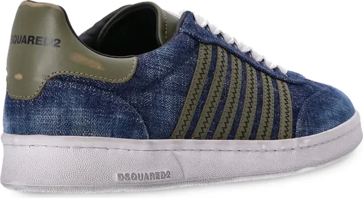 Denim Lace-Up Sneakers - Image 3