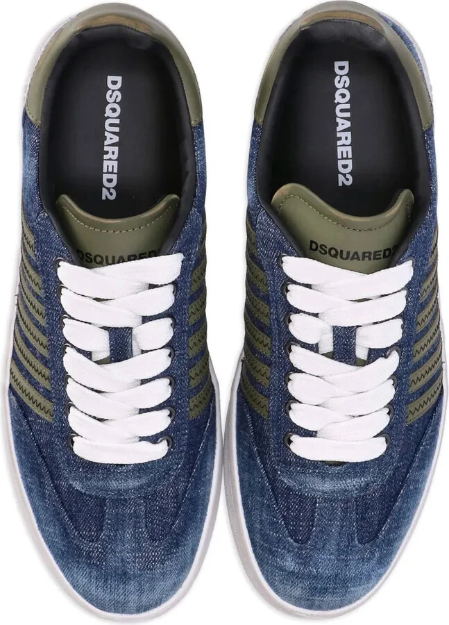 Denim Lace-Up Sneakers - Image 4