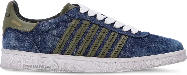 Denim Lace-Up Sneakers