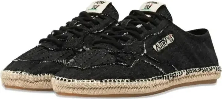 Denim Low-Top Espadrilles - Image 2