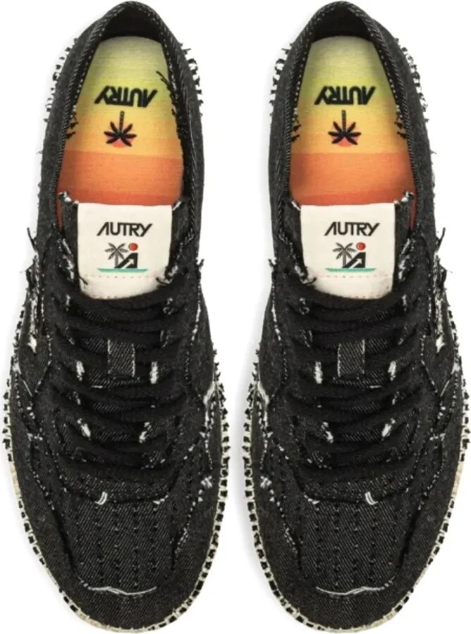 Denim Low-Top Sneakers - Image 3