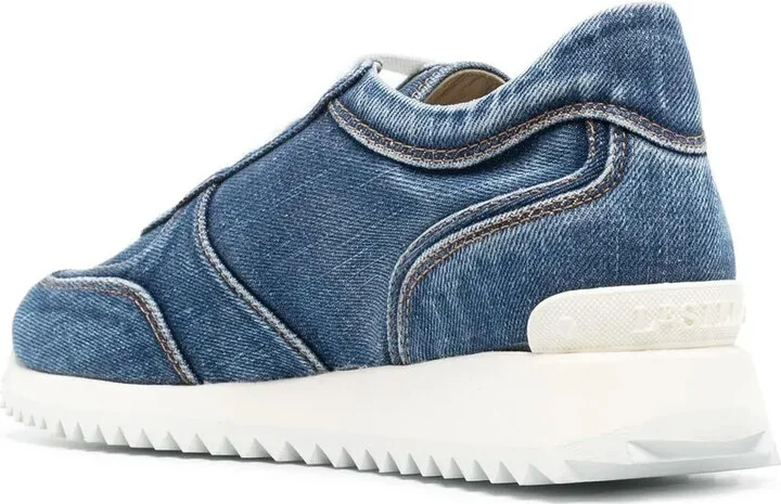 Denim Low-Top Sneakers - Image 3