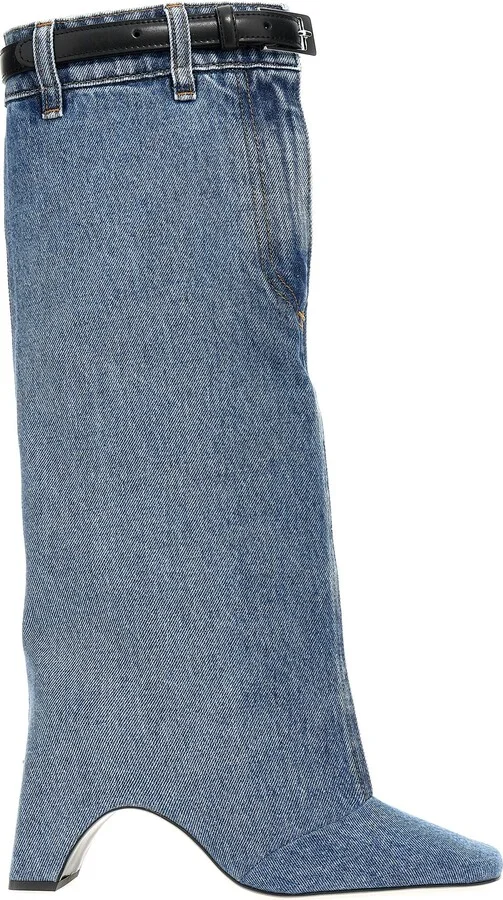 'denim Open Knee Bridge' Boots