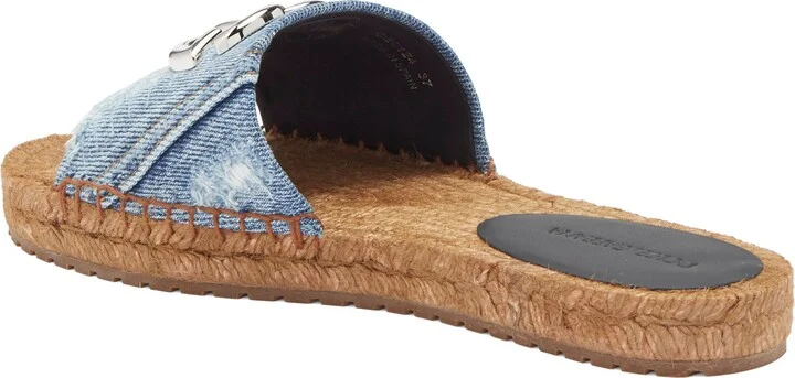 Denim Patchwork Slide Sandal - Image 2