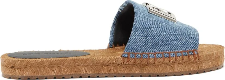 Denim Patchwork Slide Sandal - Image 3