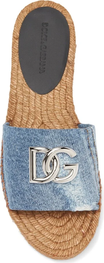 Denim Patchwork Slide Sandal - Image 5