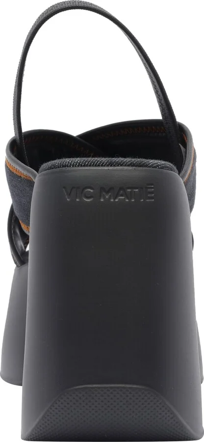 Denim Plateau Sandals - Image 4