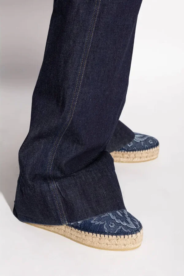 Denim Platform Espadrilles - Image 2