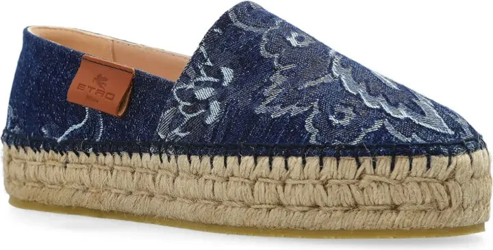 Denim Platform Espadrilles - Image 4
