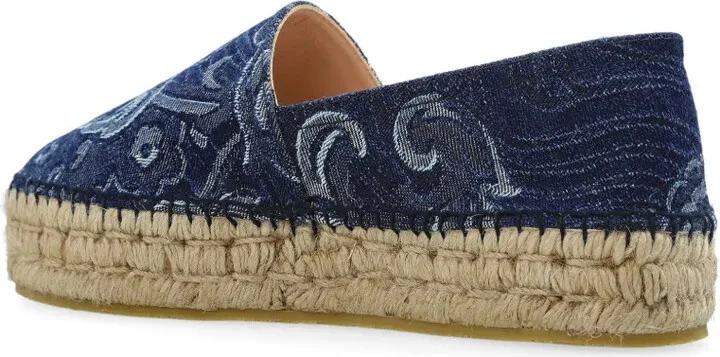 Denim Platform Espadrilles - Image 5