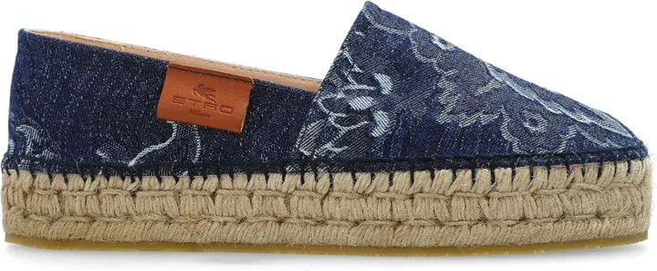 Denim Platform Espadrilles
