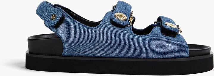 Denim sandals