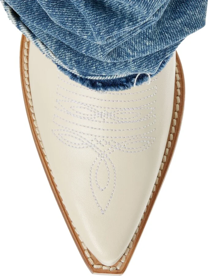 Denim Sleeve Western Boot - Image 5