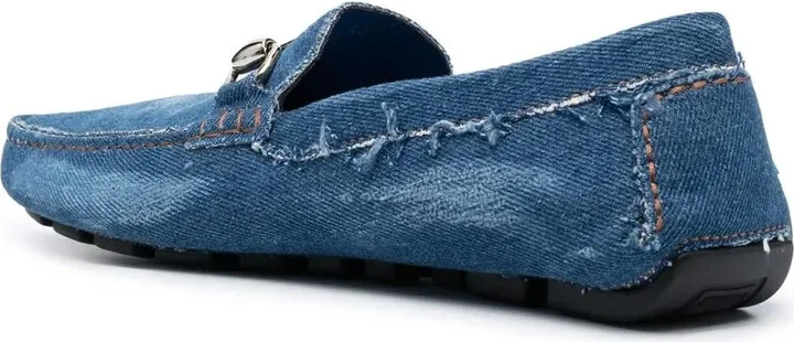 Denim Slip-On Moccasins - Image 3
