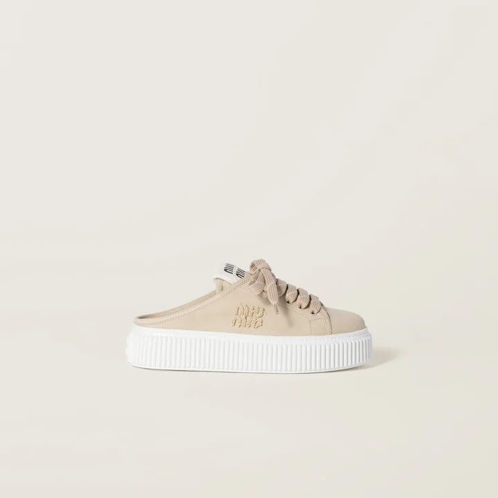 Denim sneaker mules - Image 2