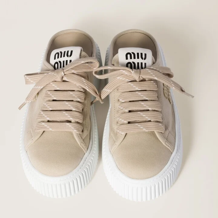 Denim sneaker mules - Image 4