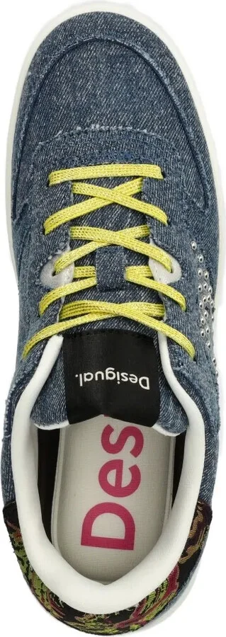 Denim Studded Sneakers - Image 3