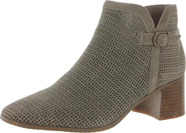 Denis Womens Suede Ankle Booties