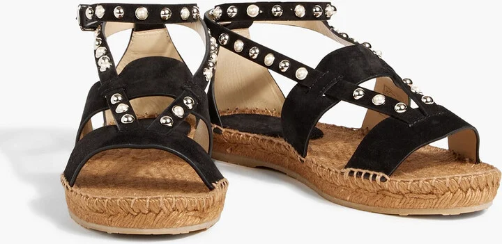 Denise embellished suede espadrille sandals - Image 2