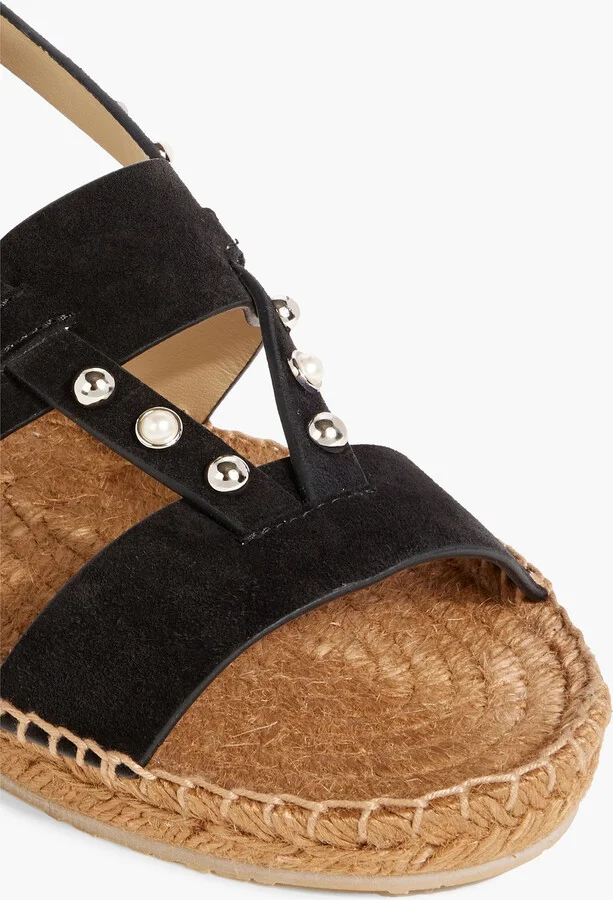 Denise embellished suede espadrille sandals - Image 4