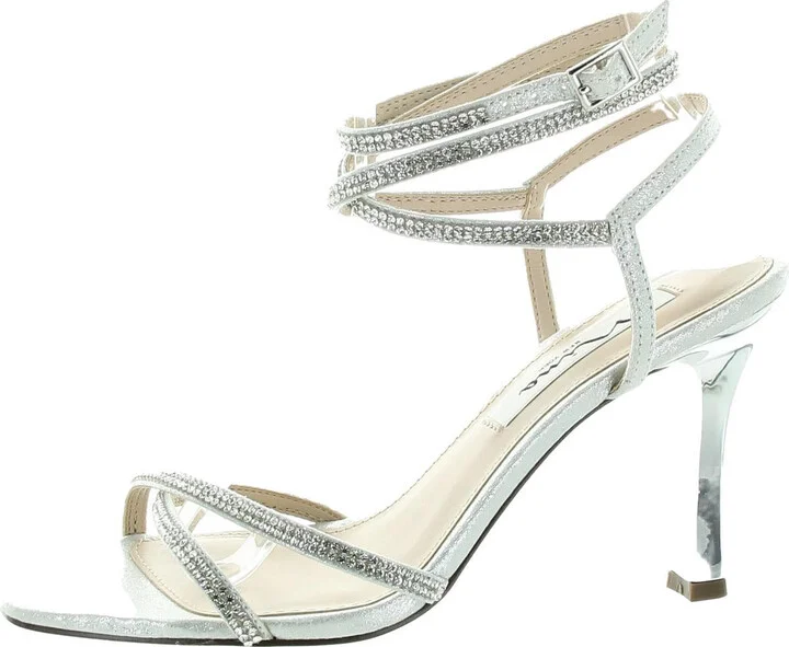 DENISE-FY Womens Strappy Faux Leather Pumps