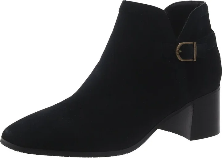 Denisgo Womens Faux Suede Block Heel Ankle Boots