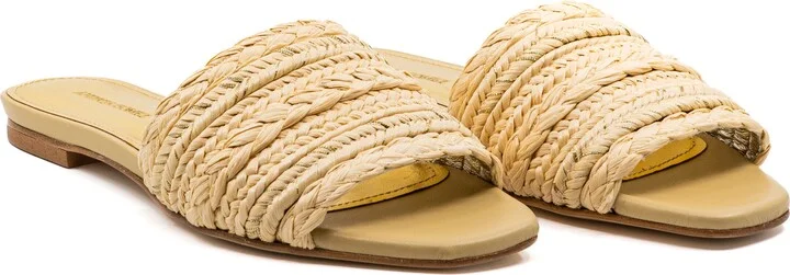 Denisse Raffia Slide Flat - Image 2