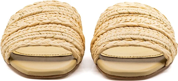 Denisse Raffia Slide Flat - Image 3