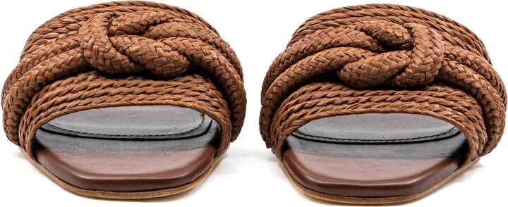 Denisse Raffia Slide Flat - Image 6