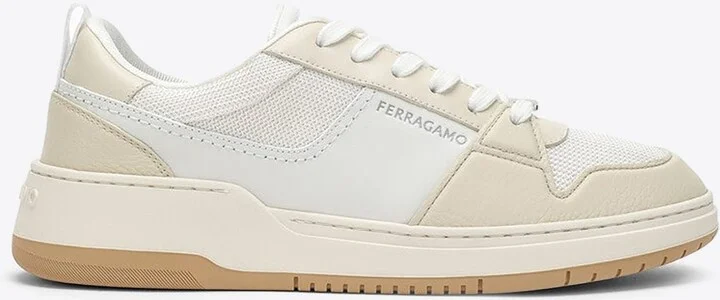 Dennis Low-Top Leather and Mesh Sneakers