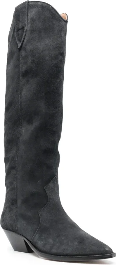 Denvee 50mm suede knee-high boots - Image 2