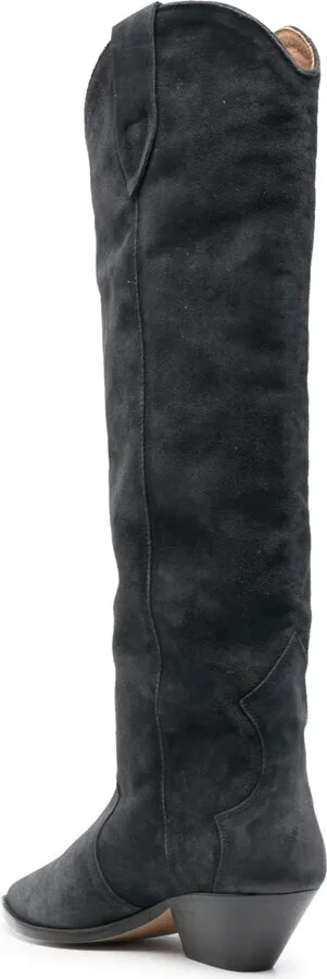 Denvee 50mm suede knee-high boots - Image 3