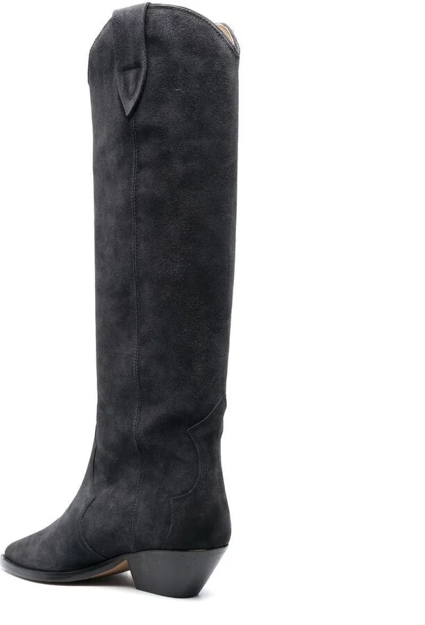 Denvee 50mm Suede Knee-High Boots - Image 3