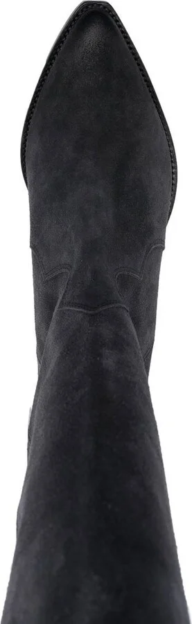 Denvee 50mm Suede Knee-High Boots - Image 4